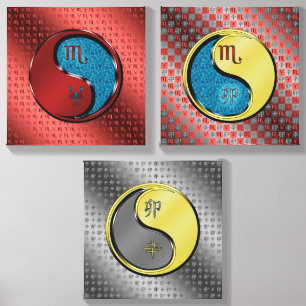 Scorpio & Metal Rabbit Canvas Photo Tile