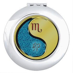 Scorpio & Metal Rabbit Compact Mirror