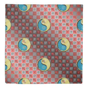 Scorpio & Metal Rabbit Duvet Cover