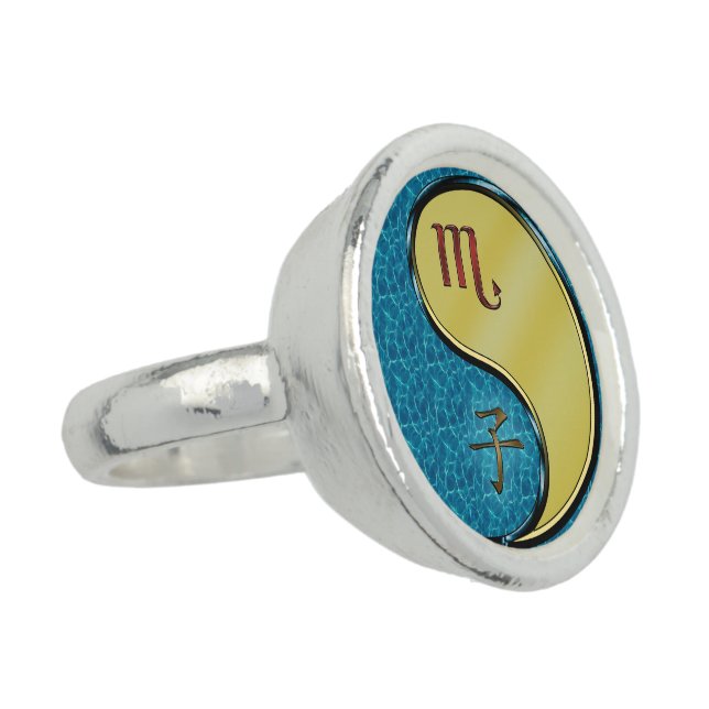 Scorpio & Metal Rat Ring (Side)