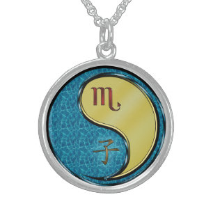 Scorpio & Metal Rat Sterling Silver Necklace