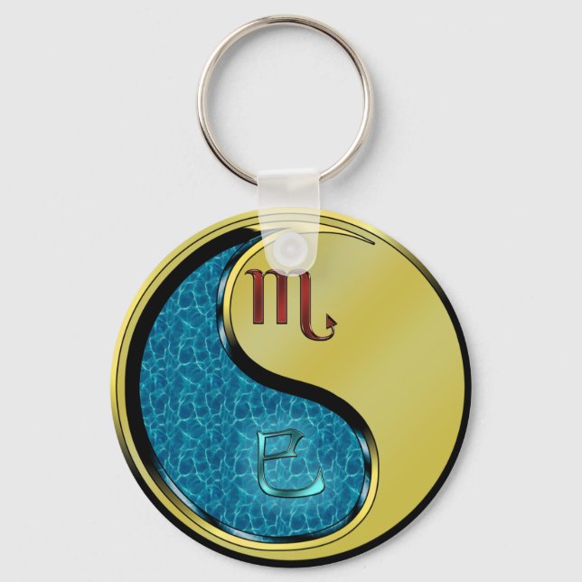 Scorpio & Metal Snake Keychain (Front)