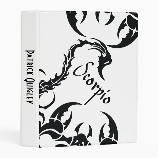 Scorpio Mini Binder (Front/Spine)