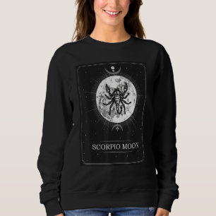 Scorpio Moon Astrology Tarot Card Scorpion Full Mo Sweatshirt
