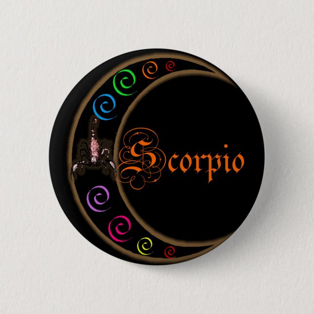 Scorpio Moons Button (Front)