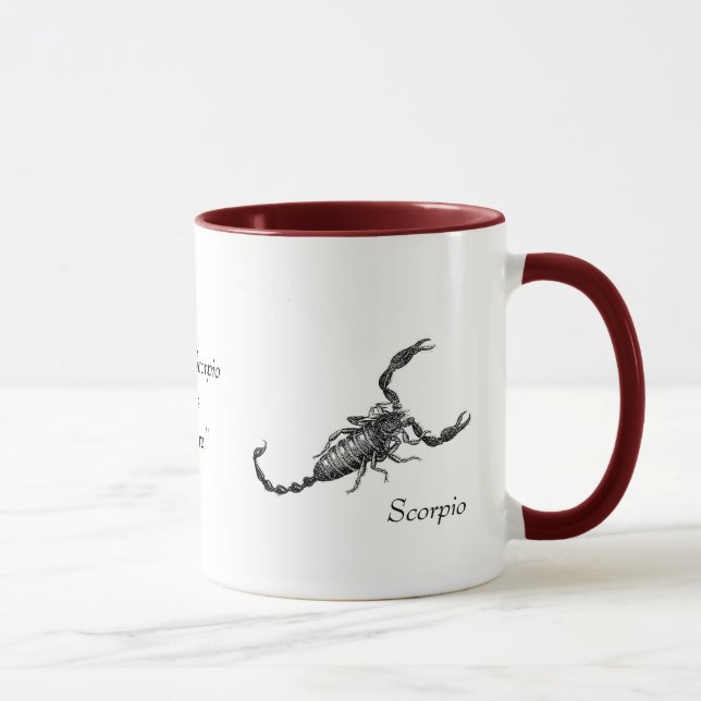 Scorpio Mug with Saying (Right)