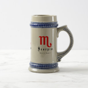Scorpio October 23 - November 21 Beer Stein