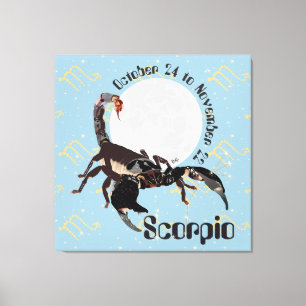 Scorpio October 24 to November 22 Canvas Print