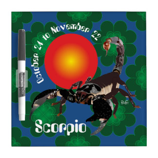 Scorpio October 24 to November 22 Dry Erase Board