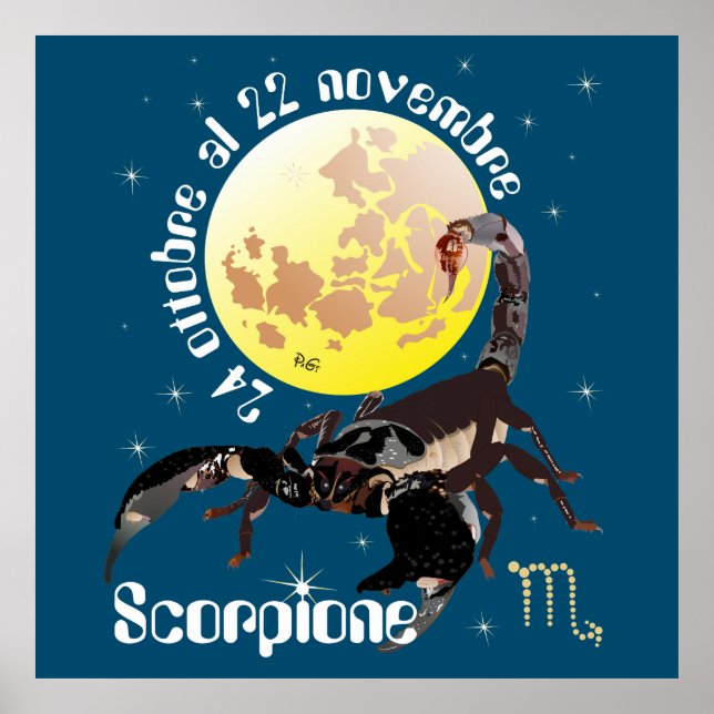 Scorpio October 24 to November 22 Poster (Front)