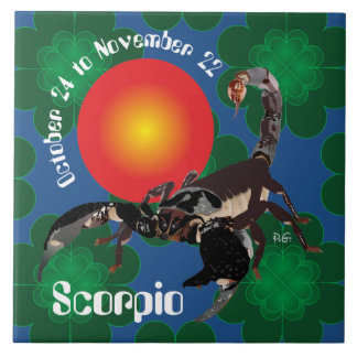 Scorpio October 24 to November 22 Tile