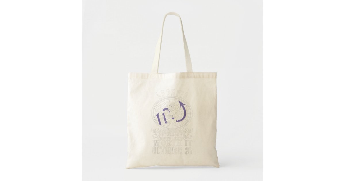 Scorpio October 26 Horoscope Zodiac Astrology Sign Tote Bag ...