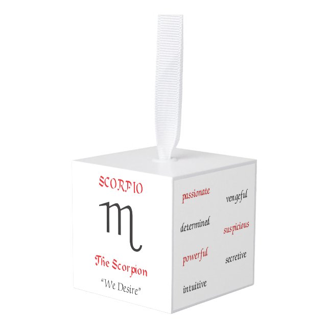 Scorpio Ornament (Front Angled)