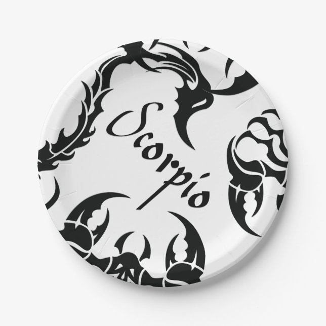 Scorpio Paper Plates (Front)
