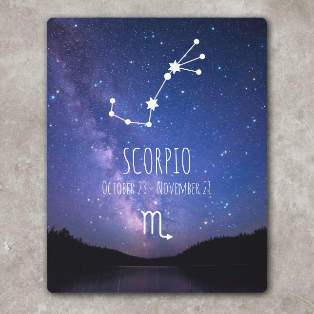 Scorpio | Personalized Astrology Constellation Metal Print (Creator Uploaded)