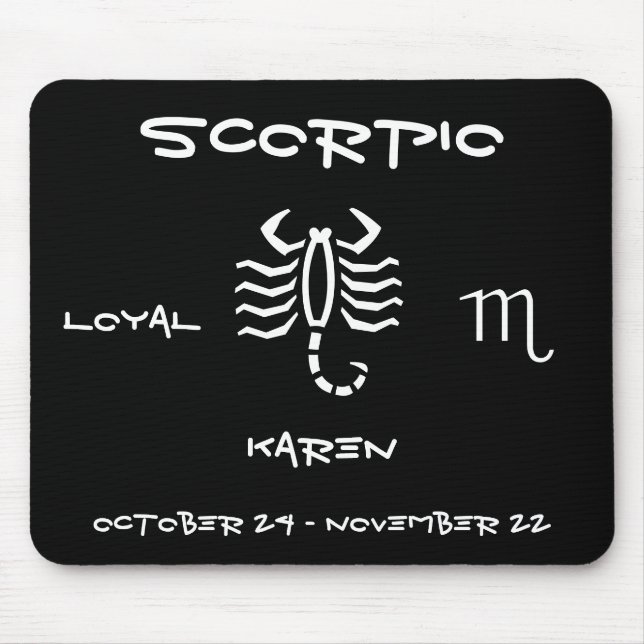 Scorpio Personalized Mouse Pad (Front)