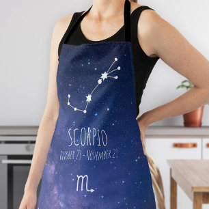 Scorpio Personalized Zodiac Constellation Apron