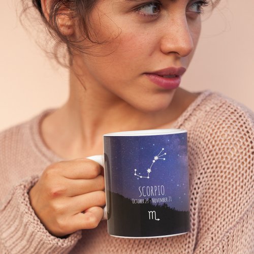 Scorpio  Personalized Zodiac Constellation Coffee Mug