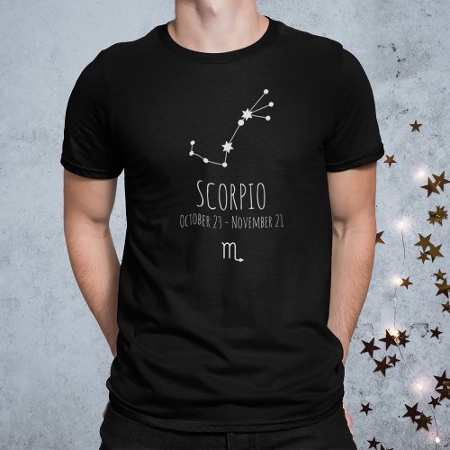 Scorpio  Personalized Zodiac Constellation T_Shirt