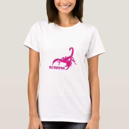 Scorpio _ Pink T_Shirt