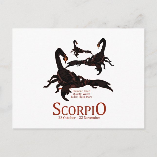 Scorpio Postcard (Front)