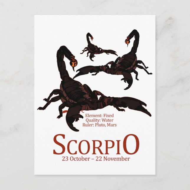 Scorpio Postcard (Front)