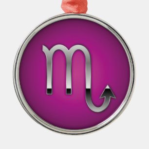 Scorpio Premium Christmas Metal Ornament