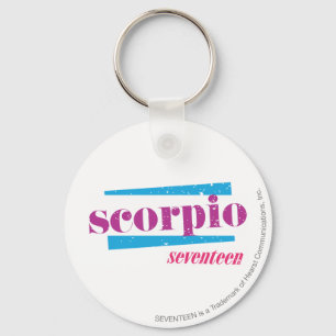 Scorpio Purple Keychain