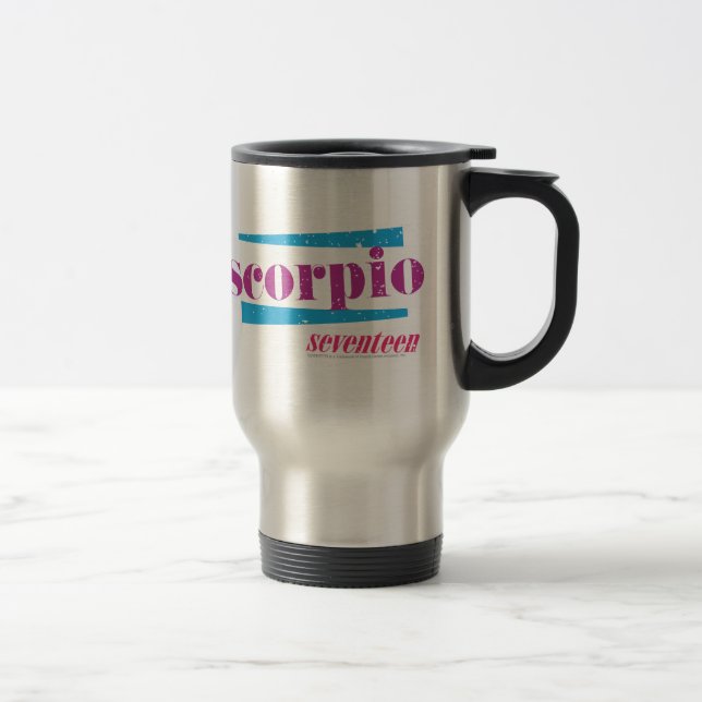 Scorpio Purple Travel Mug (Right)