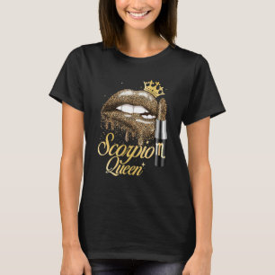 Scorpio Queen Zodiac Sign Horoscope Birthday T-Shirt