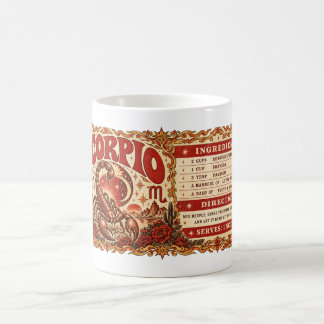 Scorpio Quiet Power — Vintage Zodiac Coffee Mug