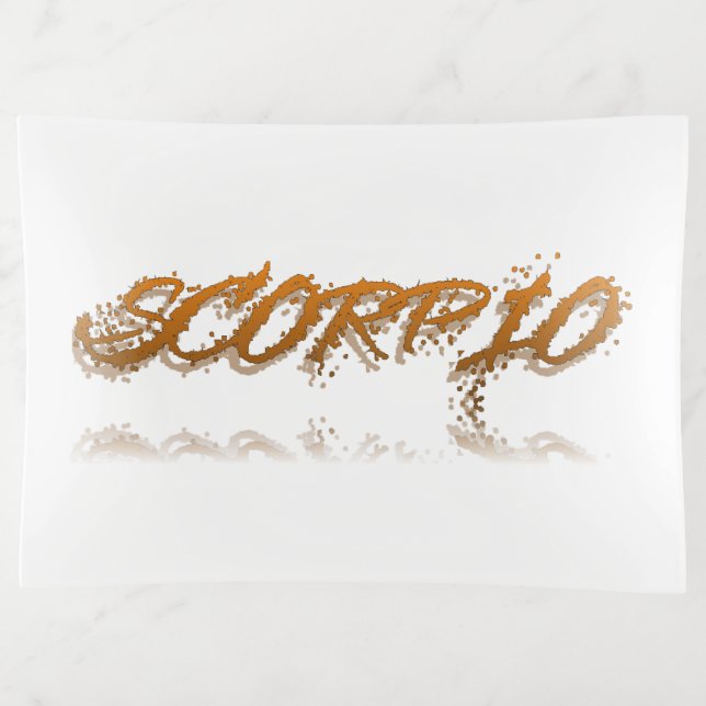 Scorpio  Reflection Trinket Tray (Front)