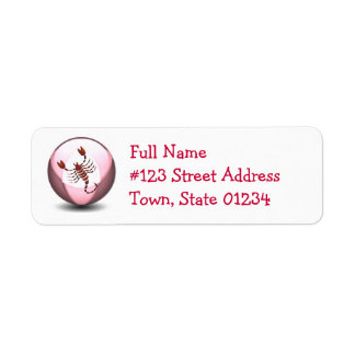 Scorpio Return Address Label