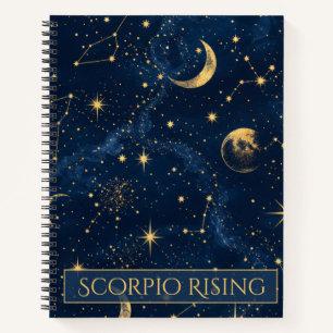 Scorpio Rising Celestial Astrology Notebook