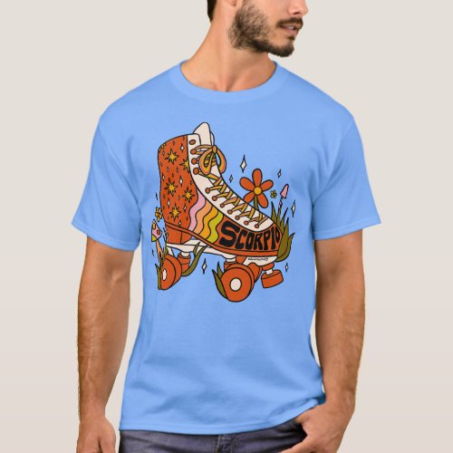Scorpio Roller Skate T_Shirt