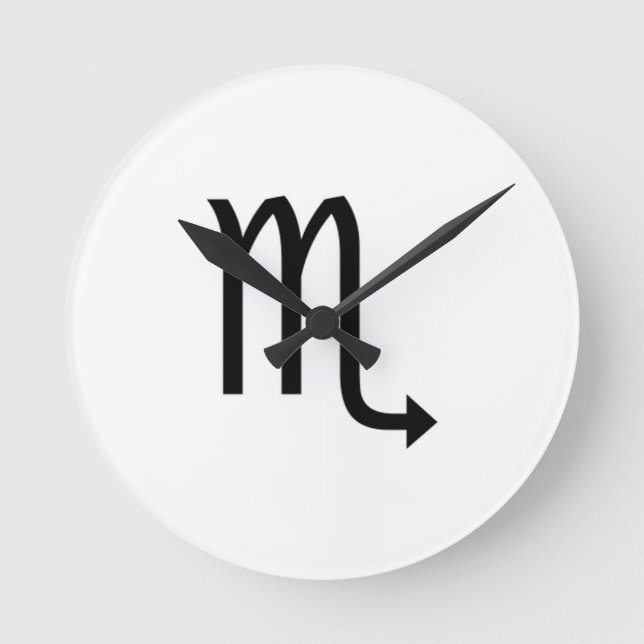 Scorpio Round Clock (Front)