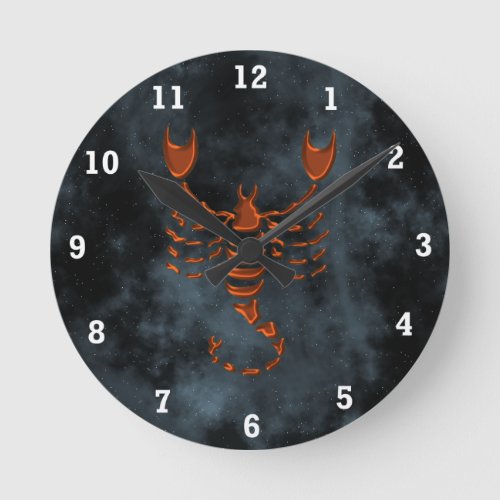 Scorpio Round Clock