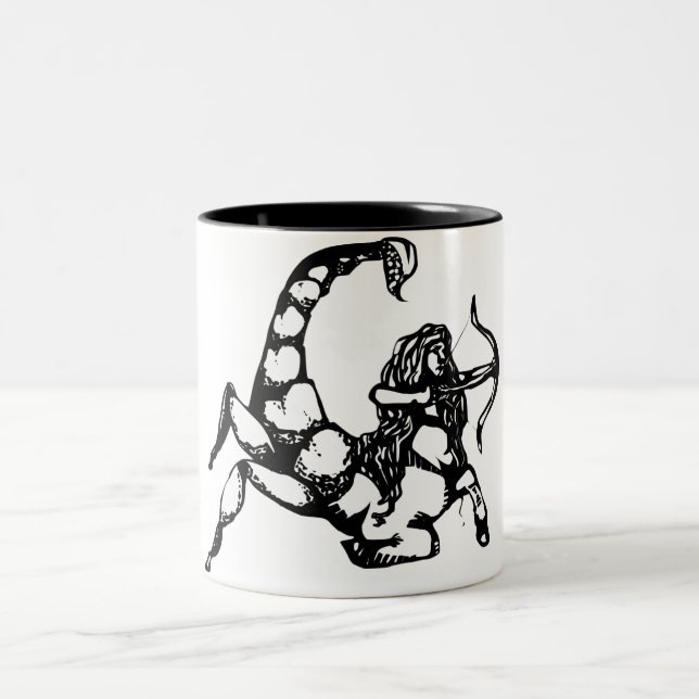 Scorpio & Sagittarius "Cusper" Two-Tone Coffee Mug (Center)