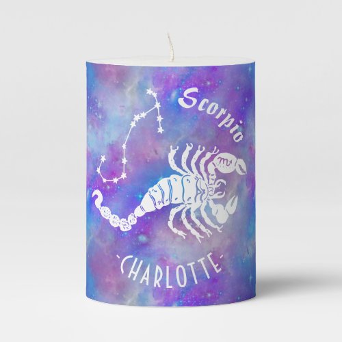 Scorpio Scorpion Constellation Stars Name Birthday Pillar Candle