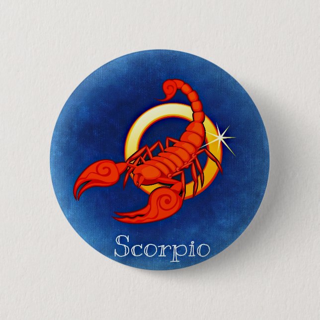Scorpio, Scorpione Pinback Button (Front)