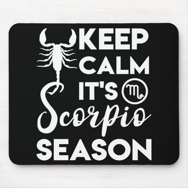 Scorpio Season Zodiac Birthday Gift Mouse Pad (Front)