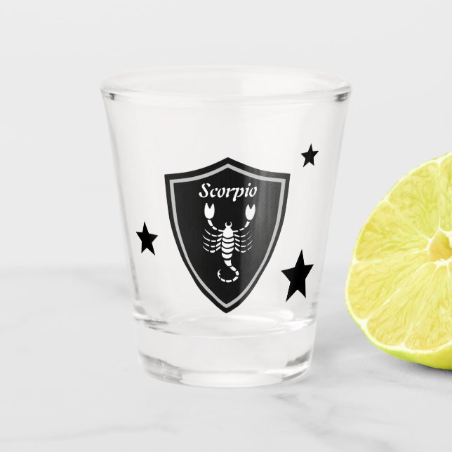 Scorpio Shot Glass (Front)