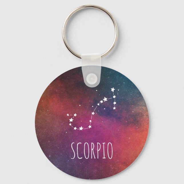 Scorpio Sign Constellation Keychain (Front)
