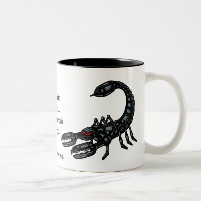 Scorpio sign funny mug (Right)