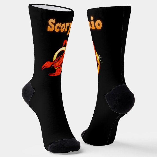 Scorpio sign socks (Angled)