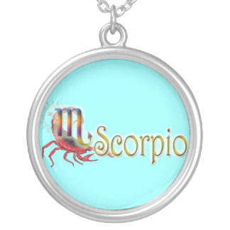 SCORPIO SILVER PLATED NECKLACE