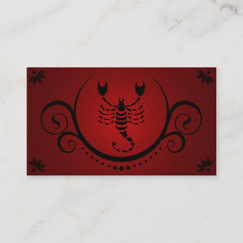 scorpio sophistications business card template