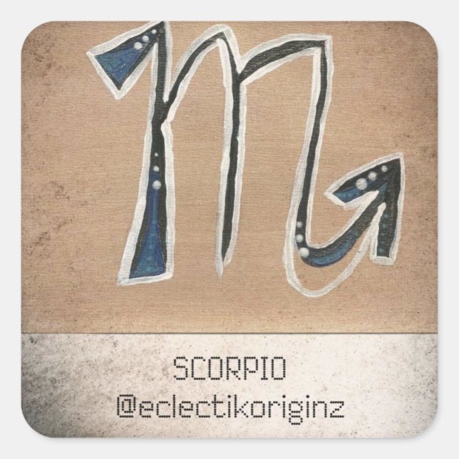 Scorpio Square Sticker (Front)