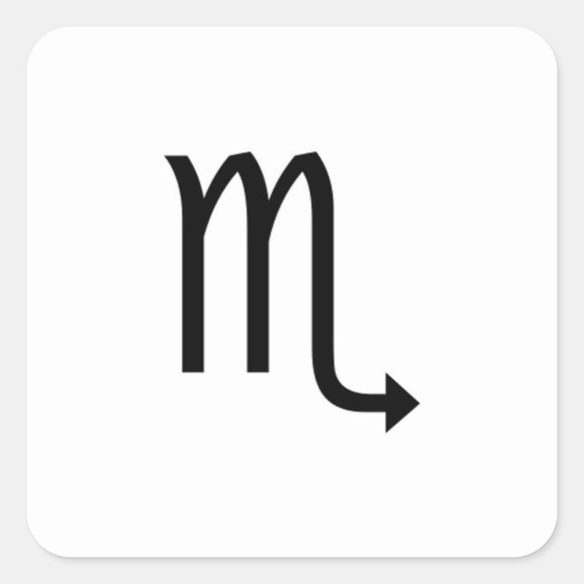 Scorpio Square Sticker (Front)