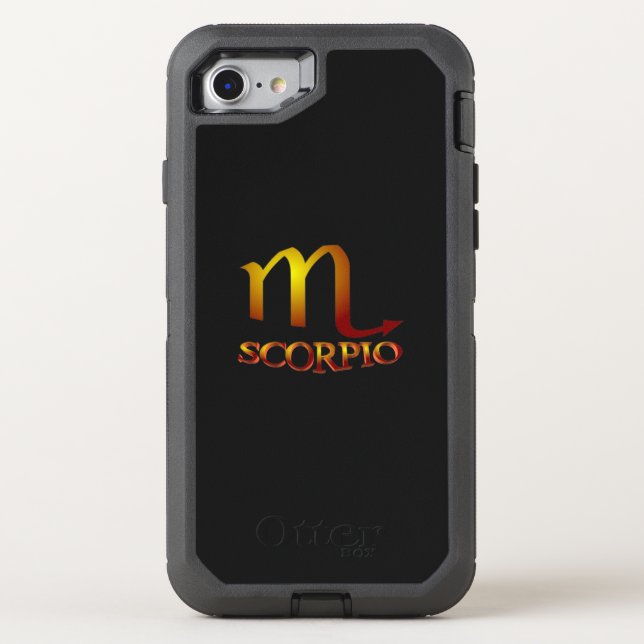 Scorpio Star Gold Otterbox iPhone Case (Back)